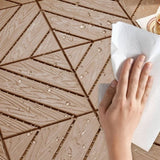Plastic Composite Deck Tiles Set of 35pcs, Composite Decking Resist Rust, Water, Weather, Easy to 25240619