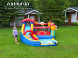 Inflatable Bounce House for Kids Water Slide Park with Climbing Wall, Splash Pool, 420D Oxford & 66114261