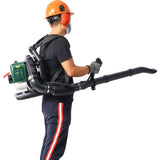 OSAKAPRO 52CC 2-Cycle Gas Backpack Leaf Blower with extention tube,green W46551392