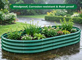 Galvanized Raised Garden Bed 8x4x1ft - Heavy Duty Metal Planter Box for Vegetables, Herbs & Flowers, W840P499242