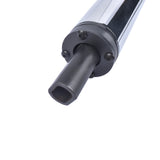 32" Steering Column Tilt Street Rod Floor Shift with Wheel Adapter No Key Chrome 25399086