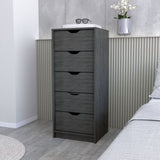 ZUN Dillon 5 Narrow Drawer Dresser, Tall Chest of Drawers B200P176103