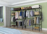 Closet Organizer Metal Garment Rack Portable Clothes Hanger Home Shelf 18820492