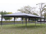 10'x30' Outdoor Party Tent with 8 Removable Sidewalls, Waterproof Canopy Patio Wedding Gazebo, Black 73401213