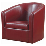 Red Swivel Armchair B062P145688