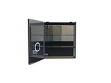 Bathroom Wall Cabinet Matte Black Medicine Cabinet with Mirror,with LED Light T3785P491989