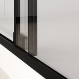 56-60" W x 72" H Semi-Frameless Sliding Shower Door, 5/16" Clear SCGG Tempered Glass, Matte W2011P272617