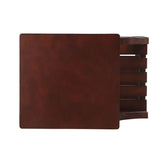 Espresso Side Table with USB Power Dock B062P186478