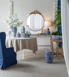 36" x 41" Large Round Wall Mirror with Gold Metal Frame, Circle Accent Mirror for Living Room W2078135194