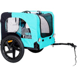 Light Green Foldable Pet Jogging Stroller Dog Carriers Bicycle Trailer Pet Dog Cat Bike Trailer W136458011