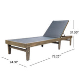 SUMMERLAND CHAISE LOUNGE - DARK GREY MESH 60018.00DGY