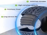 Set of 2 20x10.00-8 Lawn Mower Tires, 4-Ply Tubeless Turf Tread Heavy Duty, Tire Only No Rim, Fits W1364P445943