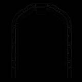 Metal Garden W74.4'' x H98.4'' Garden Arbor Trellis Climbing Plants Support Rose Outdoor W1586P268772