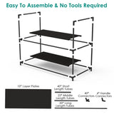 10-Tier Shoe Rack, 23.03x10.82x72.83in Space-Saving Tall Shoe Storage - Heavy Duty Steel Frame, 57750366