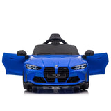 ZUN BMW M4 12v Kids ride on toy car 2.4G W/Parents Remote Control,Three speed adjustable,Power display, W1578P214204