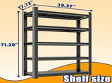 5-Tier Adjustable Storage Shelves for Garage, Capable of Holding 2000LBS - Heavy-Duty Metal Utility 72884400