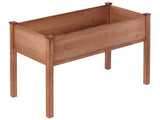 48x24x30 inch Raised Garden Bed with Legs, Elevated Wooden Planter Box for Outdoor Plants Flowers 55979115