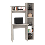 Versalles Writintg Desk, Two Superior Shelves, Five Cubbies -Light Gray B20092002