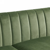 ZUN Mid Century Modern Chesterfield LOVE SEAT couch, Comfortable Upholstered sofa with Velvet Fabric and W1708141906