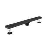 28 Inches Linear Shower Drain, Included Hair Strainer and Leveling Feet W2287P147620