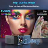 Projector with WiFi and Bluetooth, Projector 4K Support Native 1080P Projector, 5G WiFi FUDONI 48222369