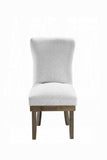 Grey and Salvage Grey Wingback Side Chairs with Nailhead Trim B062P182768