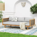 3 SEATER DAYBED WITH RATTAN ARMS 31991891
