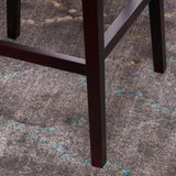 30.75 Inch Swivel Height Bar Stools, wood Frame,fabric Sponge cushion and Upholstered 57177.00FWHT