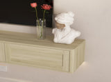 Floating TV Stand, Wall Mounted TV Shelf with Led Lights & Power Outlet,High Gloss TV Cabinet for W1321P391272