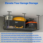 ZUN 4 ft. x 8 ft. Overhead Garage Storage Rack Heavy Duty Metal Garage Ceiling Storage Racks 94289078