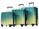 Hardshell Luggage Sets 3 Piece Gradient Color Expandable Suitcase with Spinner Wheels and TSA Lock N732P184448R