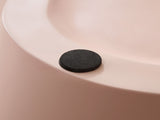 50 Inch Unique Shape Coffee Table Sturdy Fiberglass Tea Table for Living Room No Need Assembly PINK W876P452392