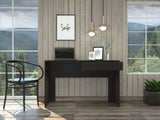 Black Wengue 1-Drawer Computer Desk B06280446