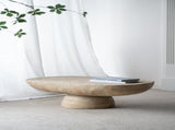 36x24x15" Cream Oval Coffee Table W2078P161503