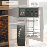 55 inch TV Media Stand with Electric Fireplace KD Inserts Heater,Reclaimed Barnwood Color W1769132634