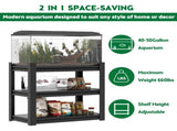 40-50 Gallon Fish Tank Stand - Metal Aquarium Stand, 31.5 "L x 18 "W x 34"H Adjustable Heavy Duty 73821722