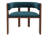Unique Curved Back Design Wooden Dining Chair with Protective Pad Suitable for Kitchen or Dining T3609P482845