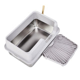 Stainless Steel Cat Box with Lid, Extra Large Pan with High Sides for Big Cats, Kitty 22556995