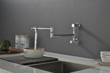 Wall mounted Filler Faucet, Modern Brass Filler Two-Attachment Wall Mount Folding Kitchen W2287P184402