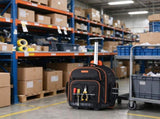 Rolling Tool Backpack, 110 lbs Capacity 45 Pockets Roller Tool Bag on Wheels 09205972
