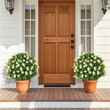 2 Pack Lifelike Artificial Potted Plants - White 68459043
