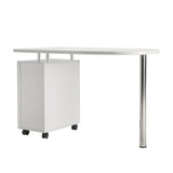 ZUN Manicure Nail Table with Drawer White 54161146