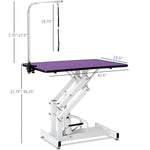 ZUN 42.5INCH HYDRAULIC PET GROOMING TABLE 49501980