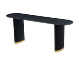Length 59.1 Inch Entryway Table for Living Room,Narrow Console Table with Unique Stainless Steel W2582P406099