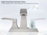 2-Handle Heavy Duty Bathroom with Drain and Supply Kits, Modern Style Lavatory Deck Mounted 03881289