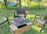 Modernisation Square BBQ Grill Outdoor Heater Garden Outdoor Fireplace Portable Fire Pit Contracted 86800110