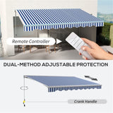 ZUN Electric Awning /Patio Retractable Awning -AS （Prohibited by WalMart） 10840898