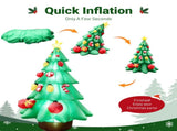12FT Inflatable Christmas Tree with Gifts & Candy Canes, 6 LED Lights, 190D Polyester, US Plug 44147408