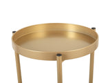 Modern Folding Metal 2-Tier Plant Stand Potted Plant Holder Shelf with 2 Round Trays Indoor Outdoor, W2181P155110