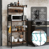 4-storey kitchen storage rack with power sockets 43169437